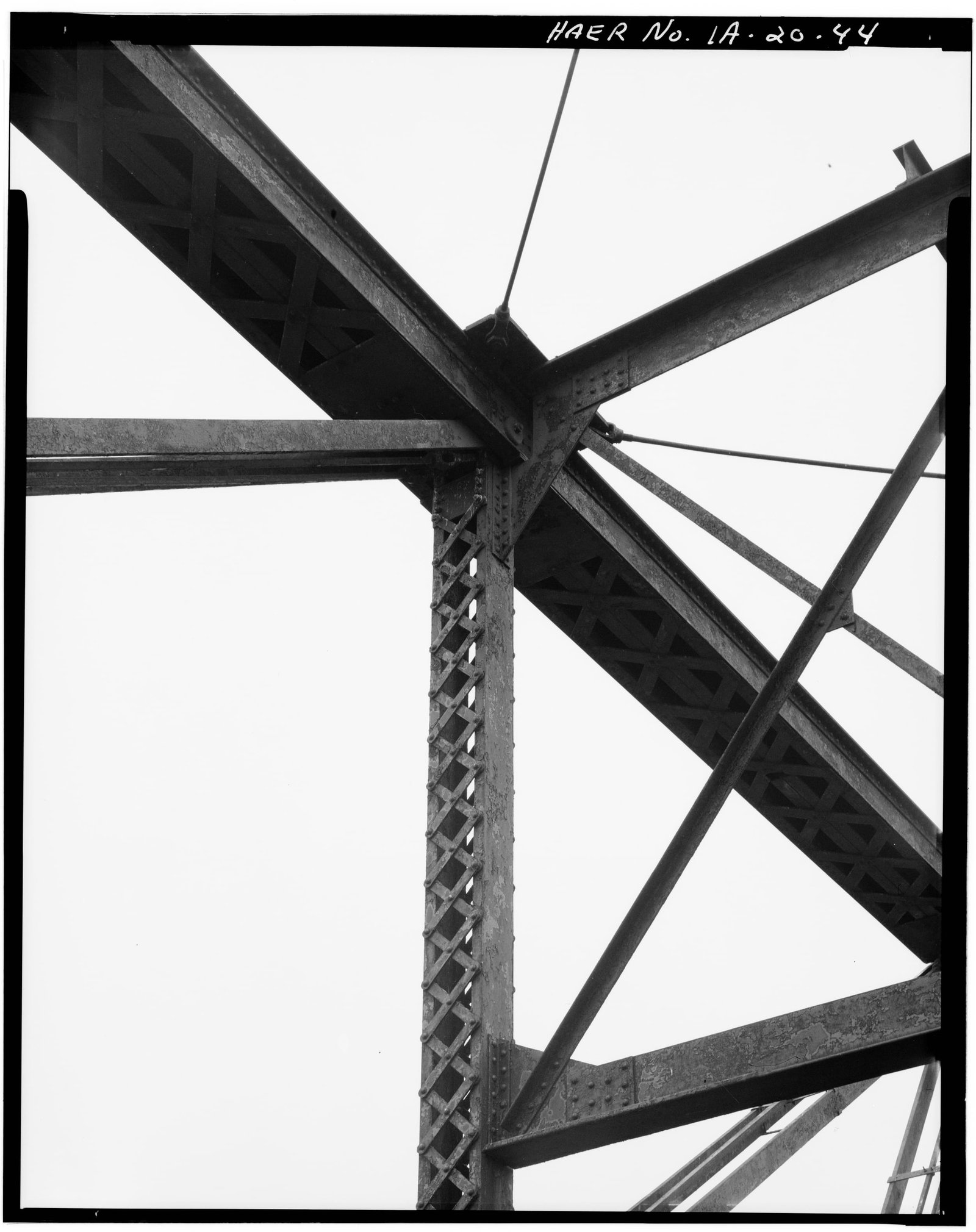 Upper chord, previous bridge